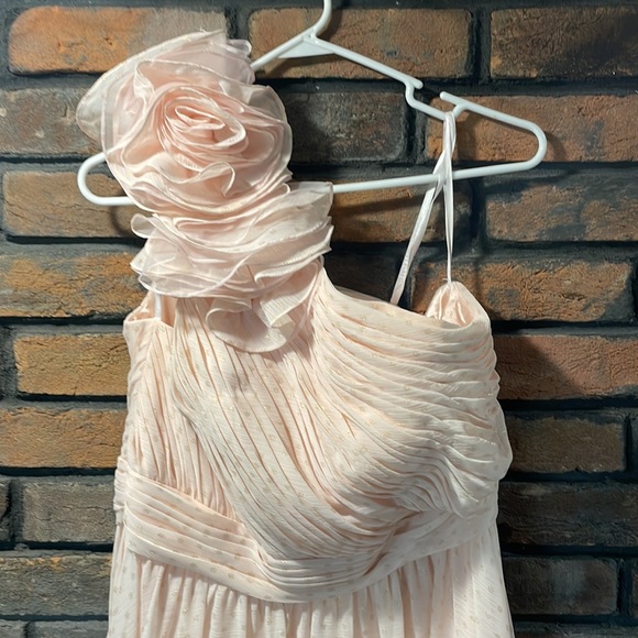 Women’s Mac Duggal One Shoulder Polka Dot Gown Size 12 in Porcelain - Picture 3 of 11